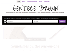 Tablet Screenshot of geniecebrown.com